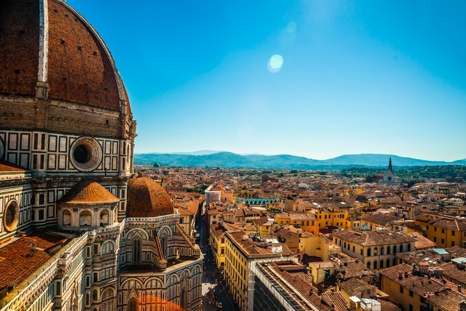 The Basilica di Santa Maria del Fiore in Florence, Italy